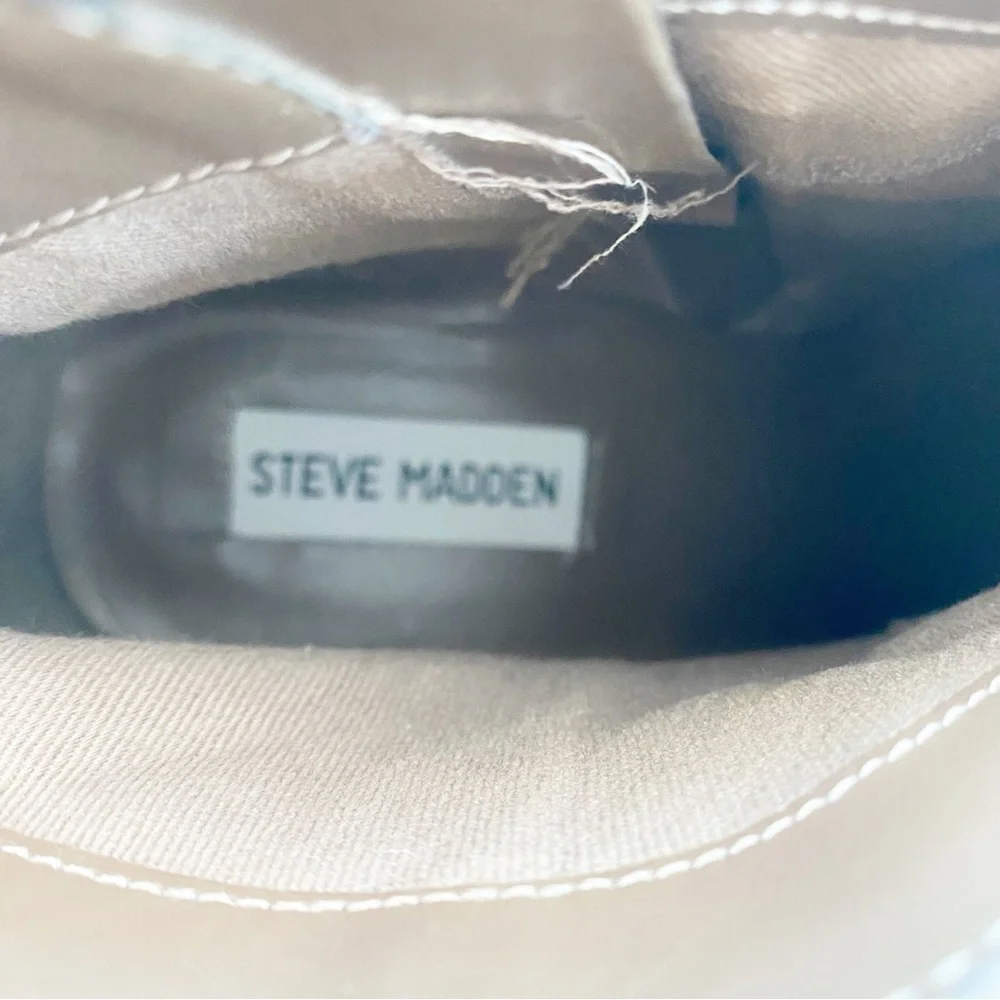 STEVE MADDEN Gray Ladd Western Suede Pointed Toe Ankle Booties - Picture 7 of 9